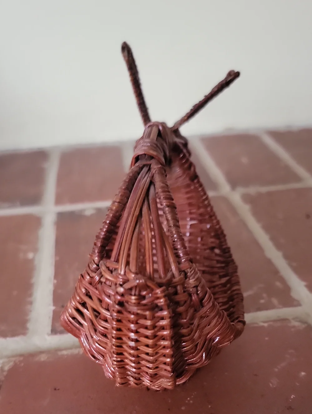 Woven Rabbit Napkin Ring - Brown